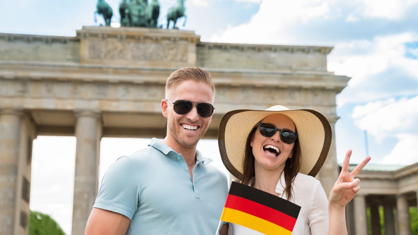 туристы в Германии